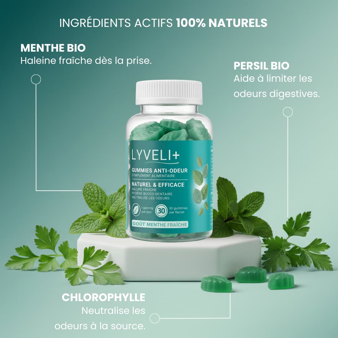 LYVELI+ | Gummies anti-odeur