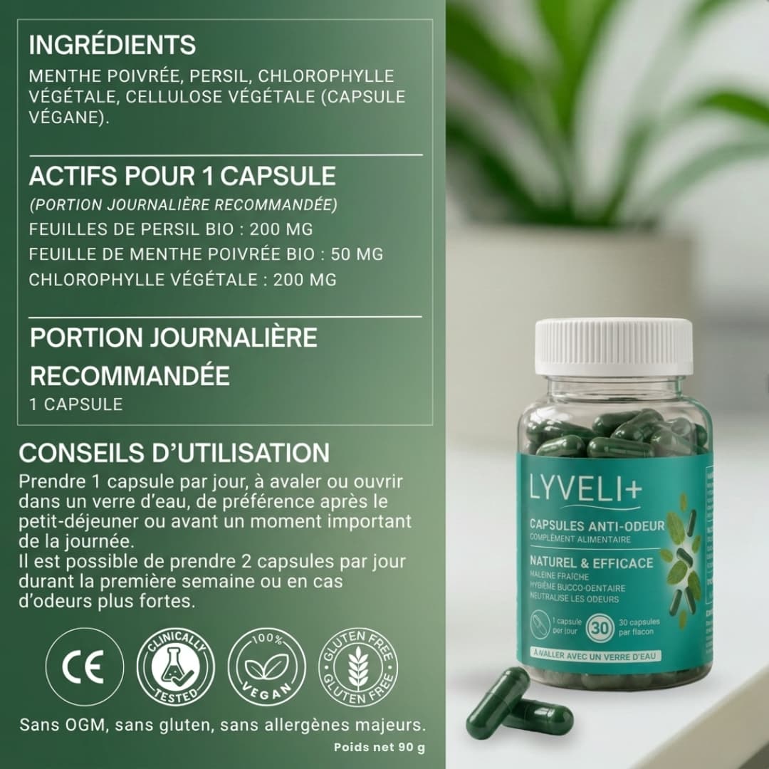 LYVELI+ | Complément anti-odeur