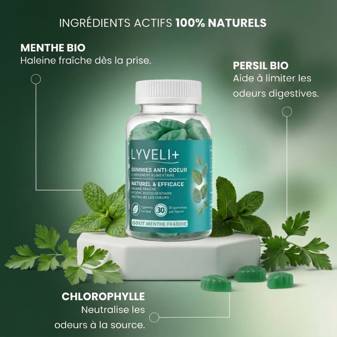 LYVELI+ | Gummies anti-odeur