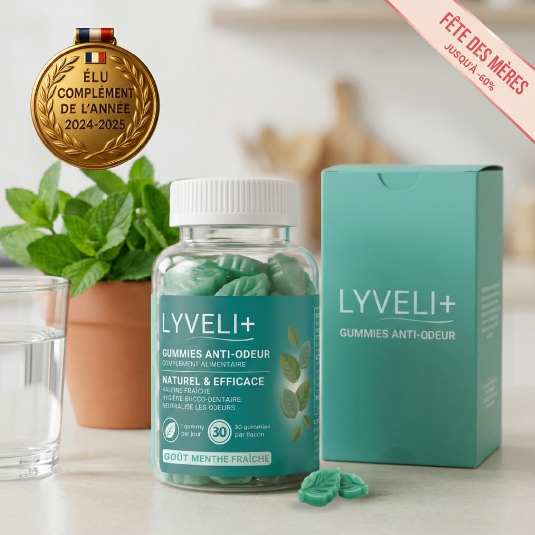 LYVELI+ | Gummies anti-odeur.